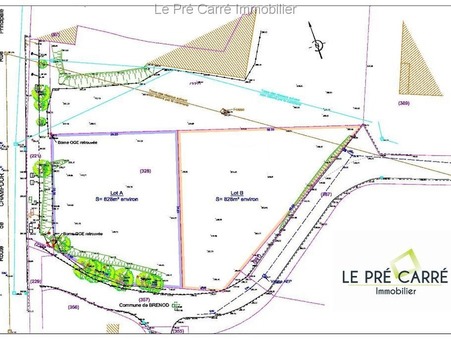 vente terrain Brenod