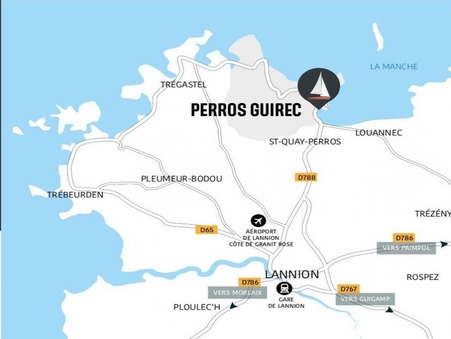 vente appartement Perros-Guirec  520 000€