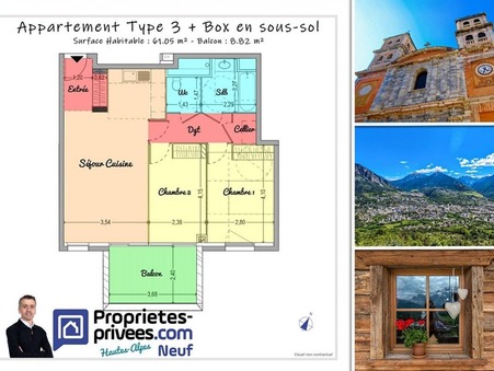 vente appartement Briançon  335 000€