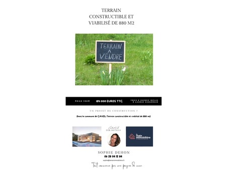 vente terrain Caves