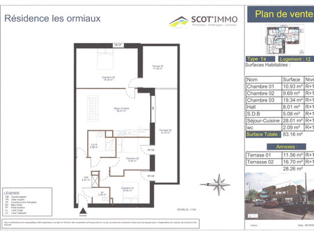 vente appartement Rang-du-fliers
