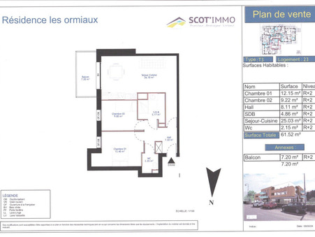 vente appartement Rang-du-fliers