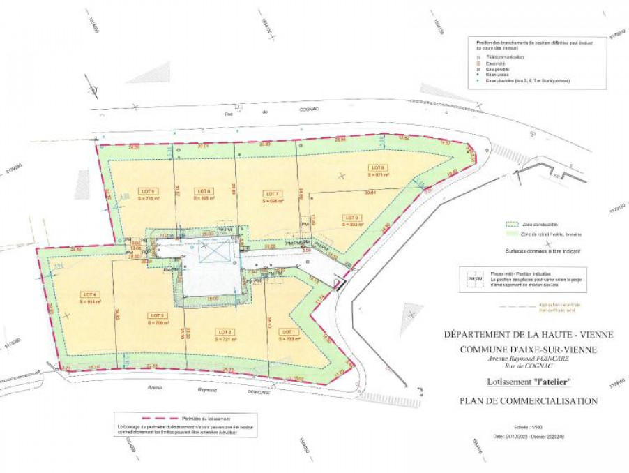 Vente Terrain AIXE SUR VIENNE 60 000 €