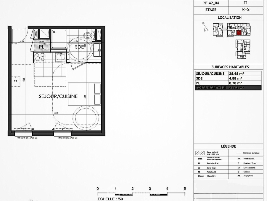 Vente Appartement Rennes  189 000 €