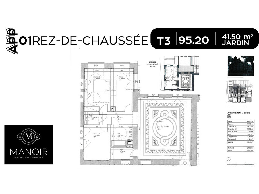 Vente Appartement Narbonne  378 820 €