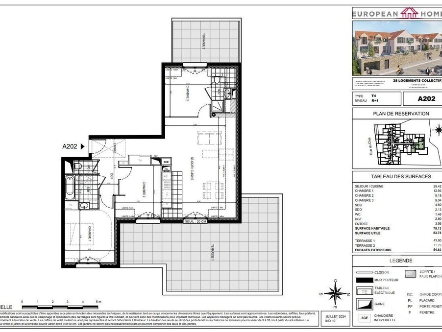 Vente Appartement Gif sur yvette  499 000 €