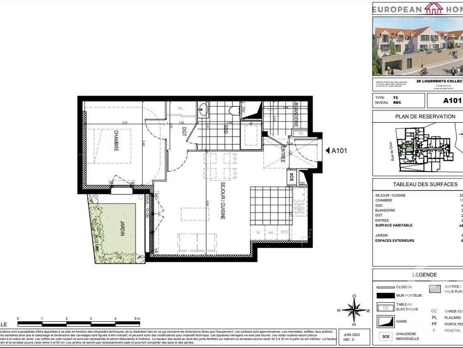 Vente Appartement Gif sur yvette  329 000 €