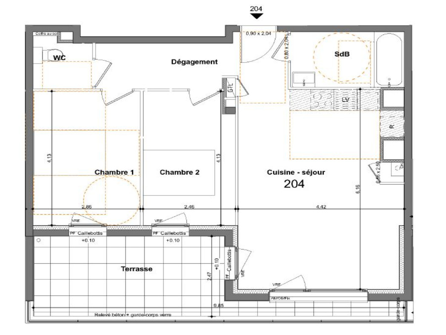 Vente Appartement Saint jacques de la lande  362 000 €