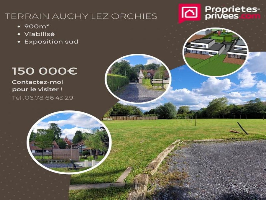 Vente Terrain Auchy-lez-Orchies  150 000 €