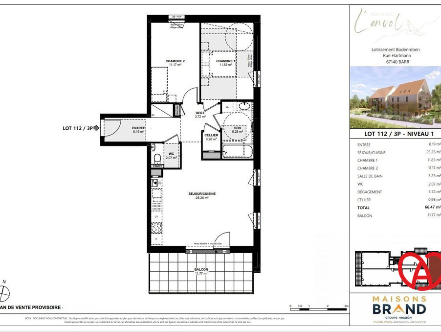 Vente Appartement Barr  259 900 €