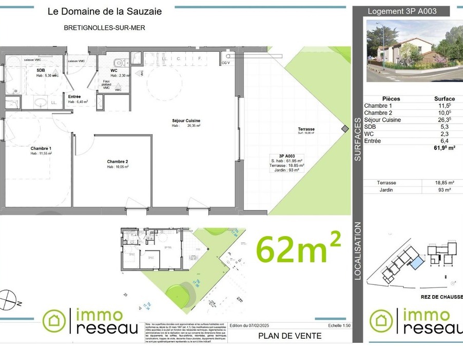 Vente Neuf BRETIGNOLLES SUR MER  254 000 €