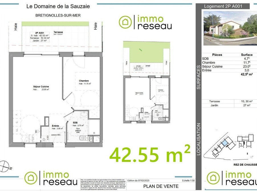 Vente Neuf BRETIGNOLLES SUR MER  187 000 €