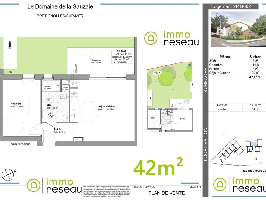 Vente Neuf BRETIGNOLLES SUR MER  199 000 €